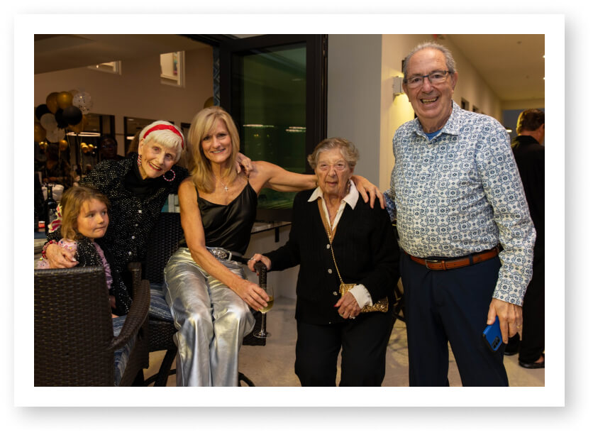 Senior Residents Celebrating Special Occasion Together at Assisted Living